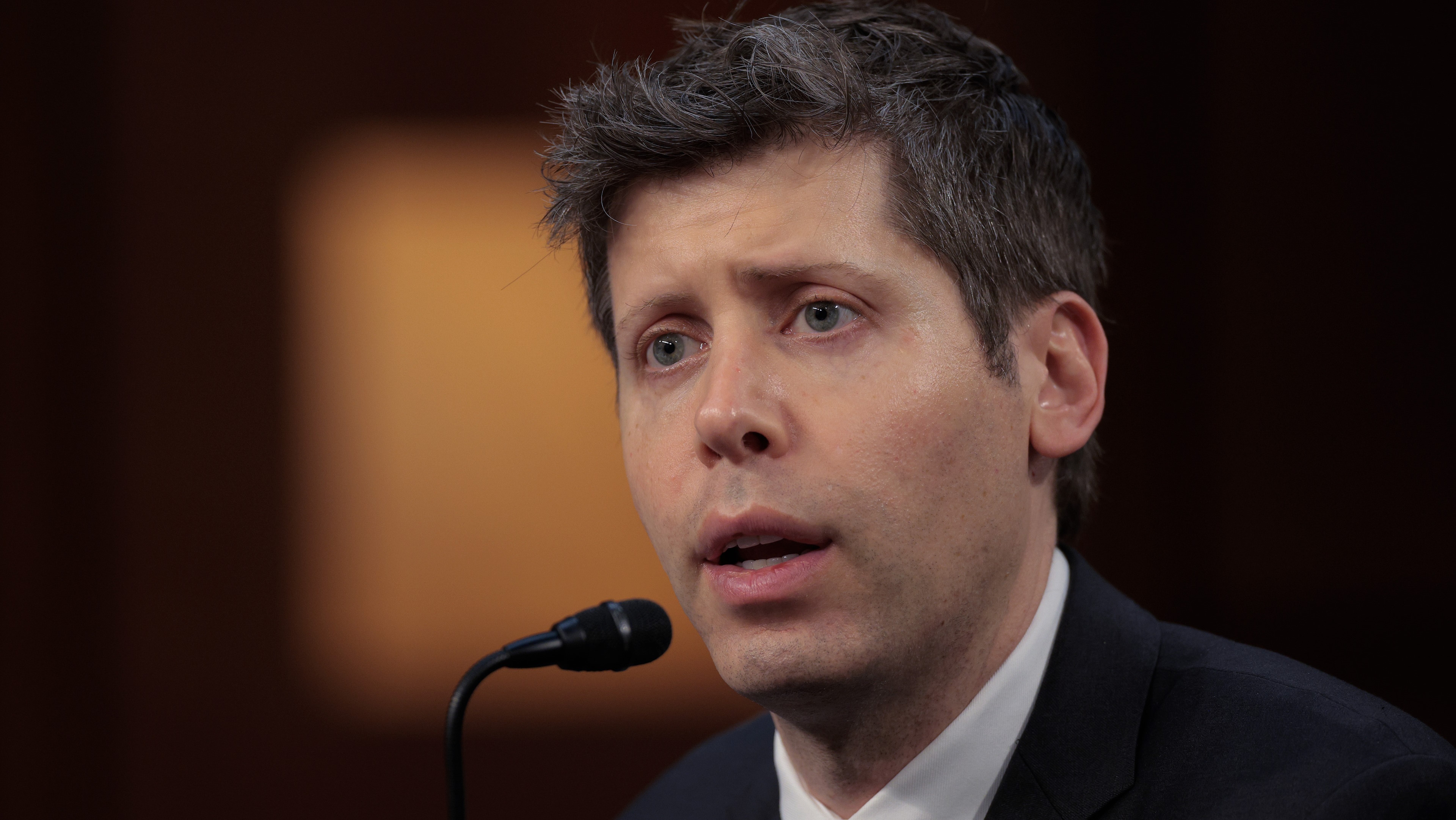 WASHINGTON, DC - MAY 08: OpenAI CEO Sam Altman testifies before the Senate Committee on Commerce, Science, and Transportation in the Hart Senate Office Building on Capitol Hill on May 08, 2025 in Washington, DC. Altman and tech leaders from Microsoft, Advanced Micro Devices (AMD) and CoreWeave testified about the global artificial intelligence race and how the United States can remain competitive. (Photo by Chip Somodevilla/Getty Images)