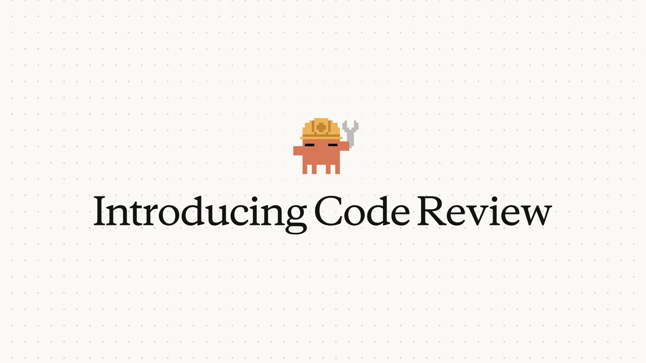 Anthropic's Claude Code Review announcement image, taken from YouTube