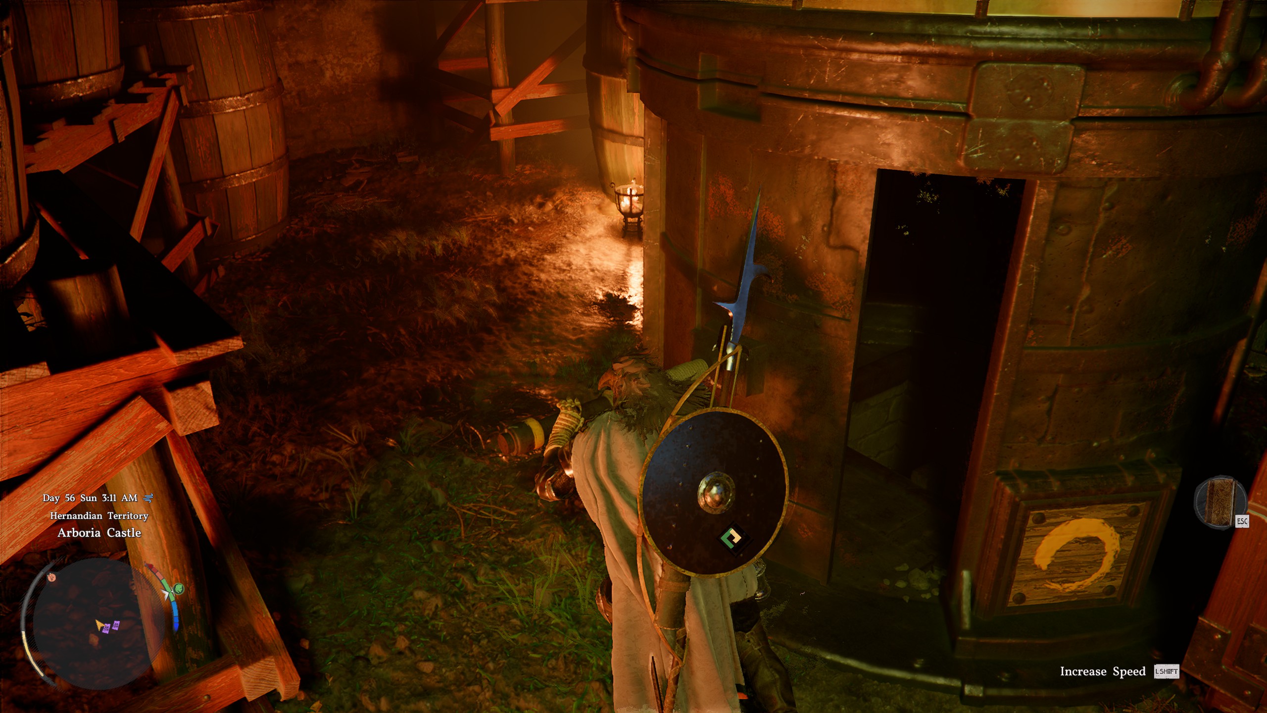 Crimson Desert Arboria Castle puzzle - Door handle