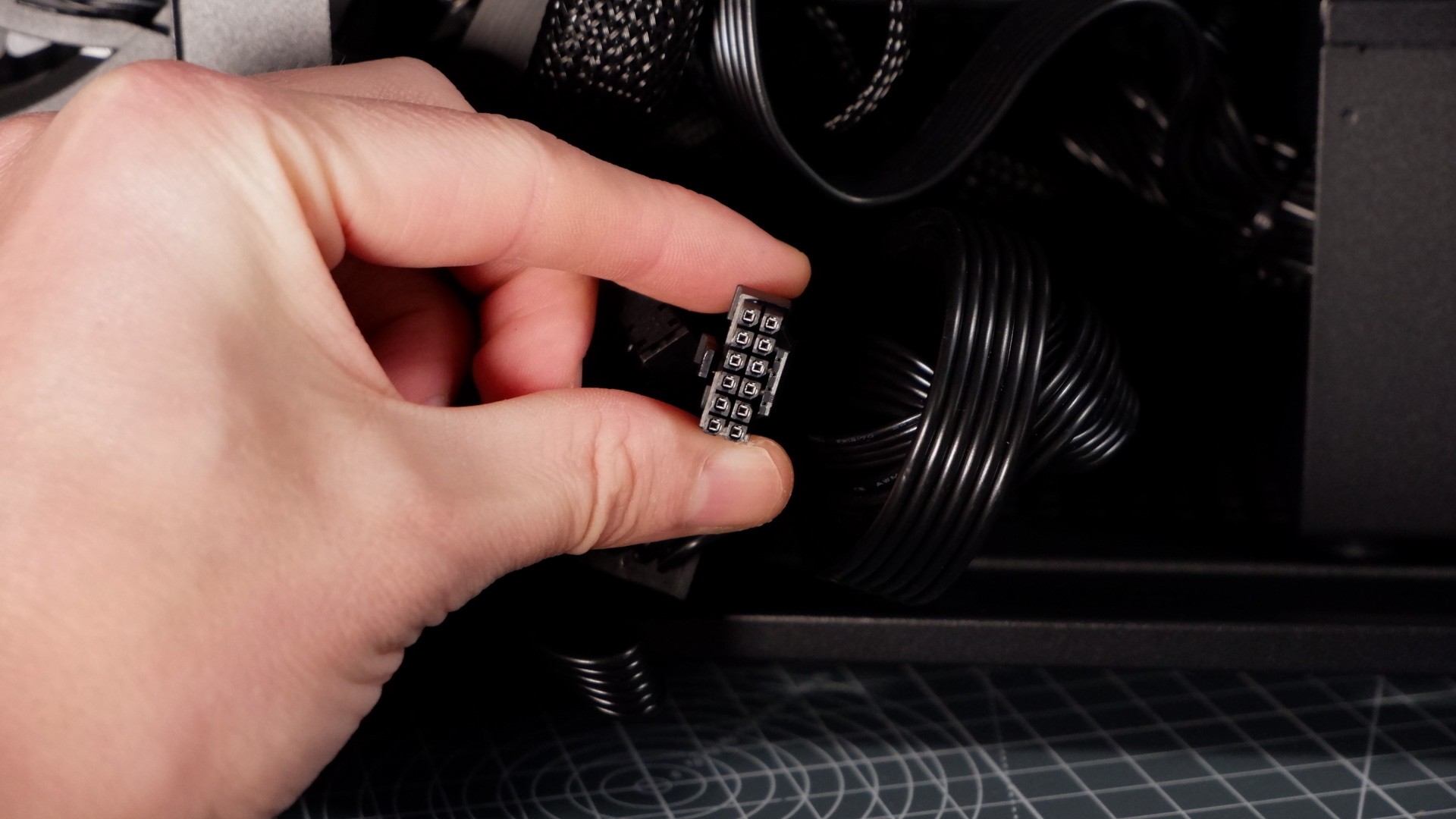 iBuyPower RDY Element 9 Pro R07 on a desk during the set-up process.