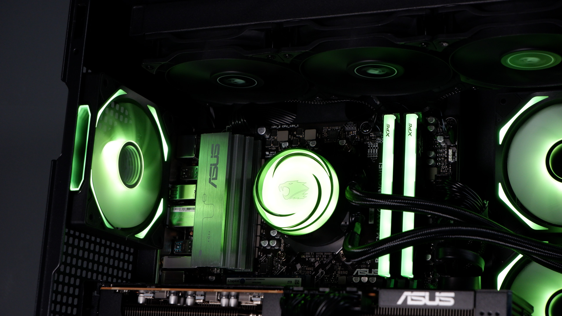 iBuyPower RDY Element 9 Pro R07 on a desk during the set-up process.