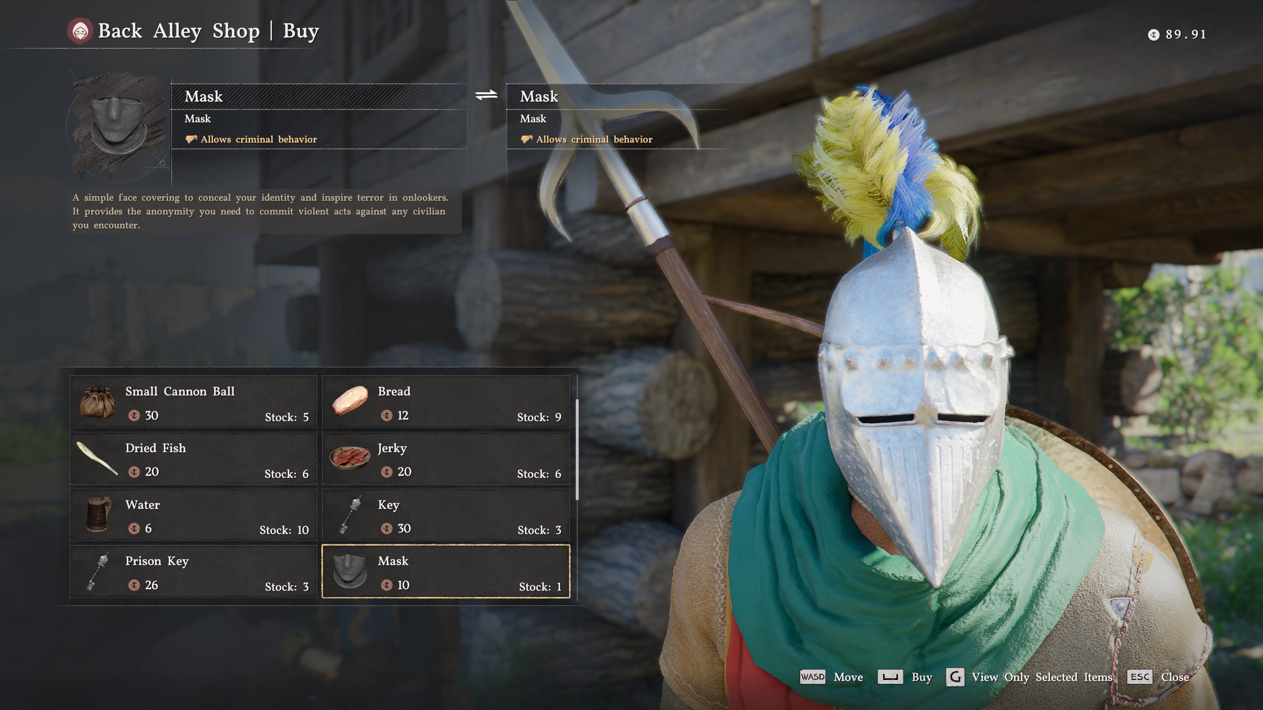 Crimson Desert how to steal - Mask