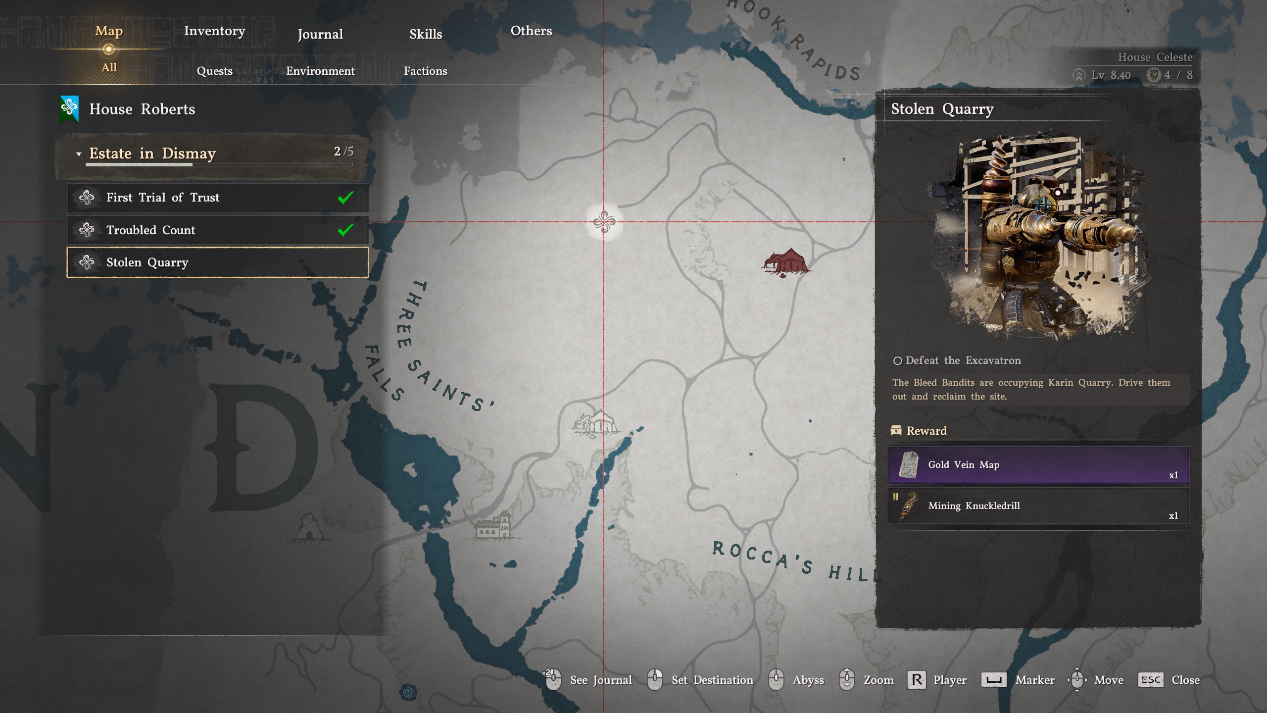 Crimson Desert Marni's Excavatron locationn