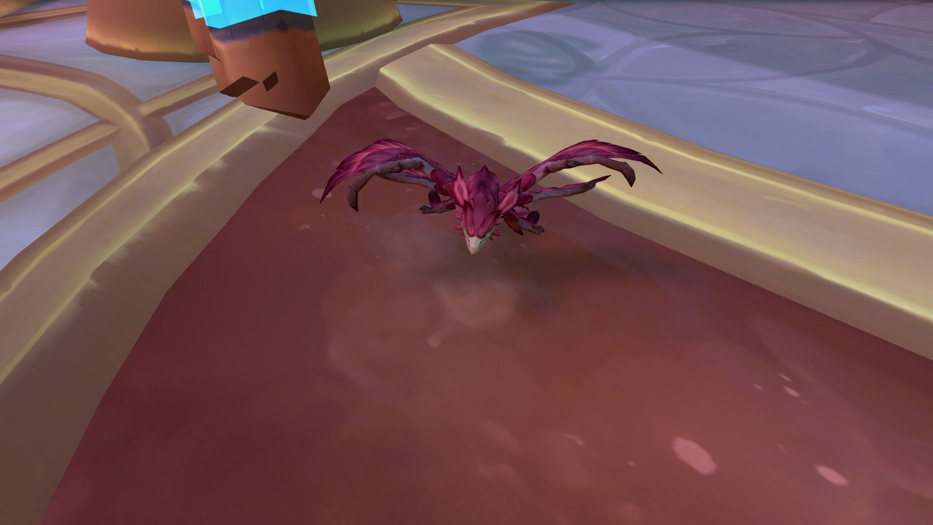 WoW Rookery Cache: A close-up of the Sunwing Hatchling pet.