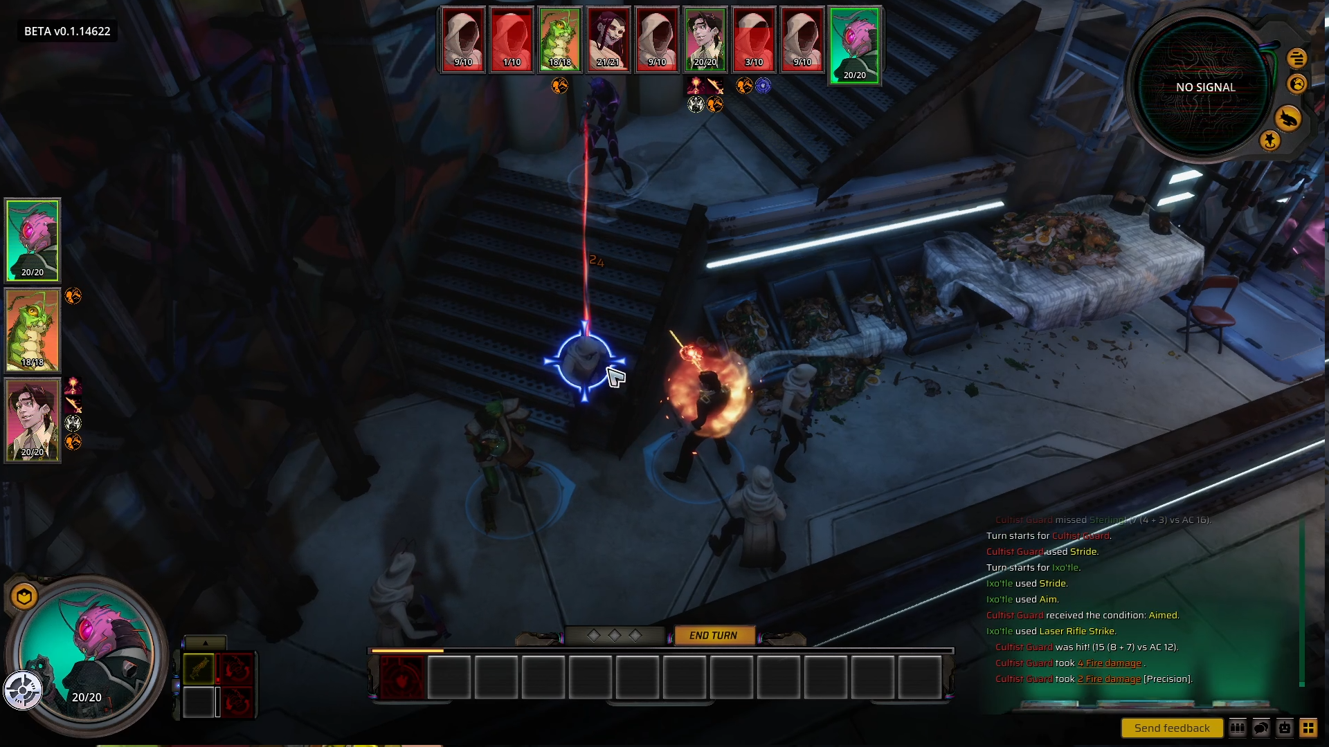 Several screenshots of Starfinder: Afterlight.