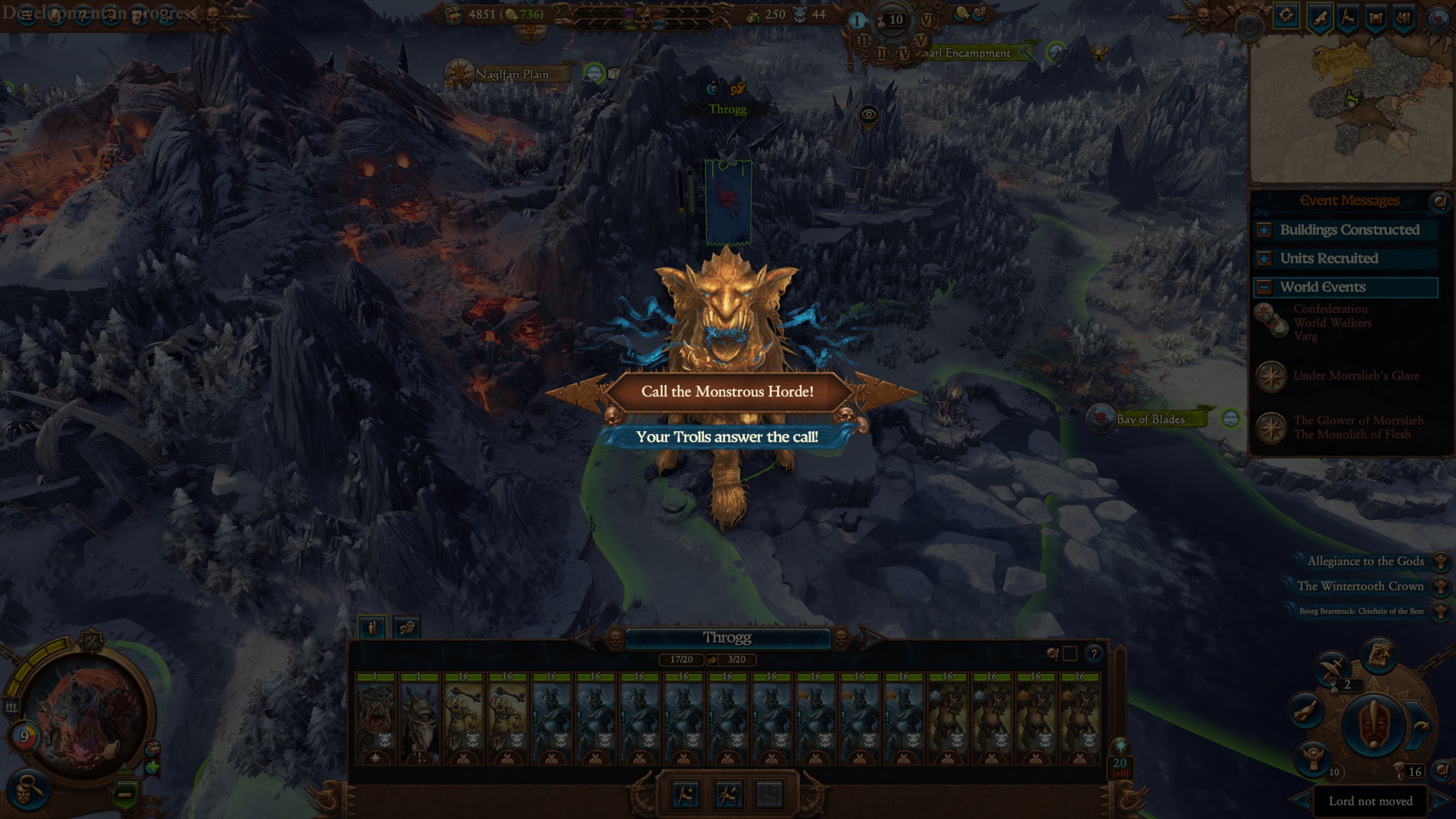 Total War: Warhammer 3 Tides of Torment - Troll horde