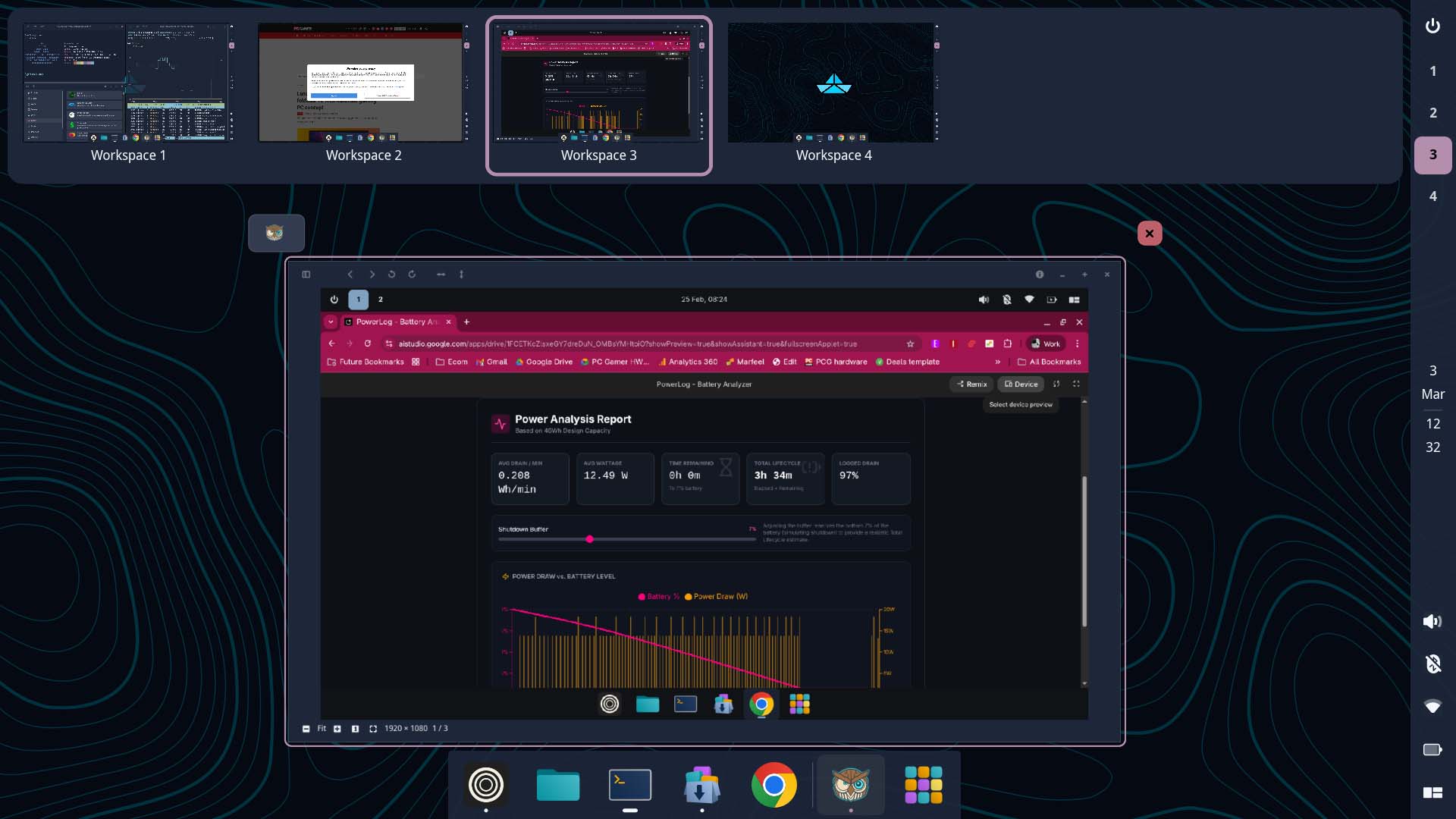 Origami Linux desktop screenshots
